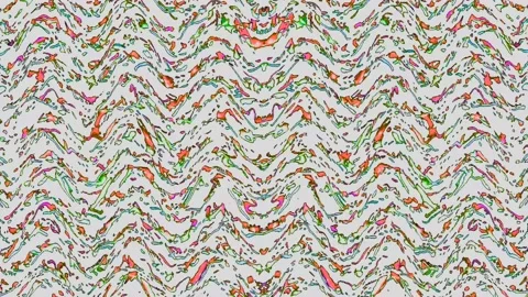 Beautiful video Abstract background 3D liquid lines horizontal in a multicolor Video stock 163384287