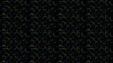 Beautiful video Abstract background 3D liquid lines horizontal in a multicolor Video stock 199986256