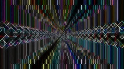 Beautiful video Abstract background in 3D liquid lines in Seamless box. 4K Stock Footage 201248909