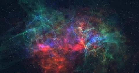 Beautiful Video Multicolored Nebula In The Space Stock Footage 108917396