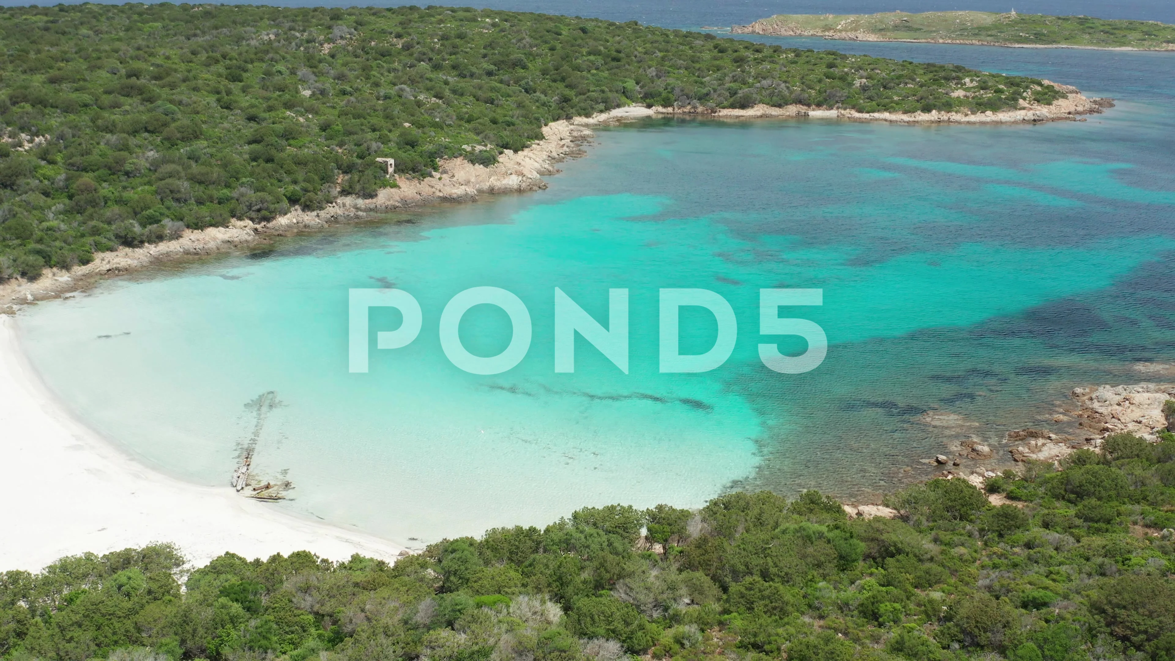 Beautiful video of the wreck beach in sardinia, italy