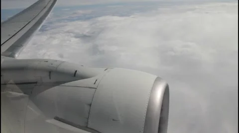 Beautiful view above the earth at the clouds below Stock Footage 40556328