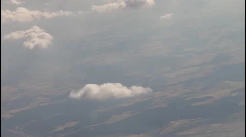 Beautiful view above the earth at the clouds below Stock Footage 40557130