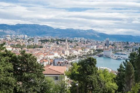 Beautiful view of the Adriatic Sea in Split, Croatia Foto stock