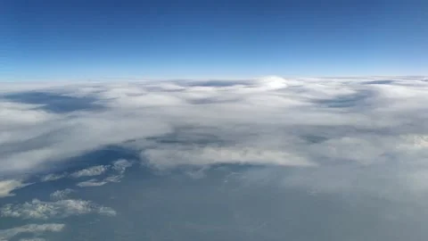 Beautiful view from Airplane Stock Footage 133640899