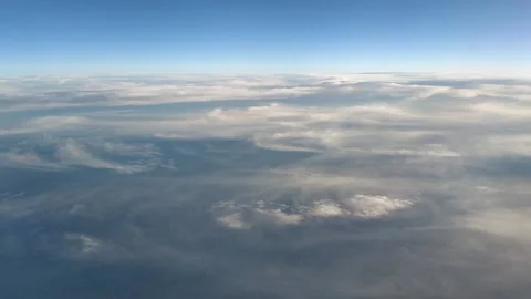 Beautiful view from Airplane Stock Footage 133640908