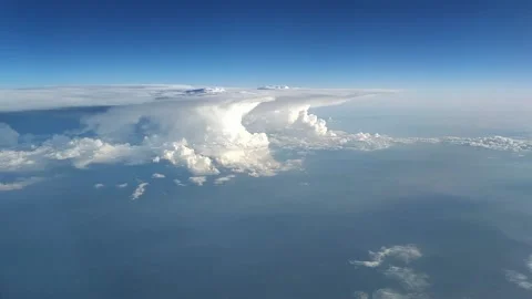 Beautiful view from Airplane Stock Footage 133641023