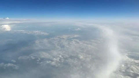 Beautiful view from Airplane Stock Footage 133641047