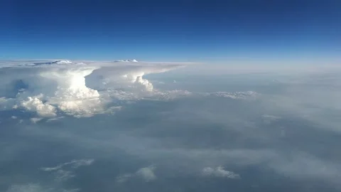 Beautiful view from Airplane Stock Footage 133641050