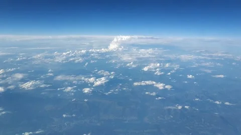 Beautiful view from Airplane Stock Footage 133641518