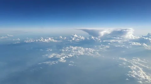 Beautiful view from Airplane Stock Footage 133641524