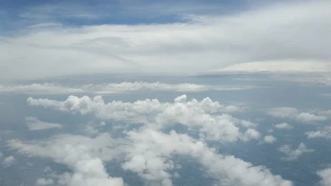 Beautiful view from Airplane Stock Footage 133641858