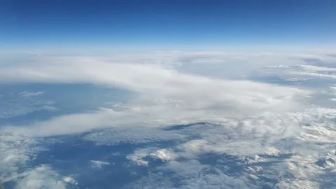 Beautiful view from Airplane Stock Footage 133641891