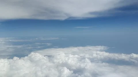 Beautiful view from Airplane Stock Footage 133641932