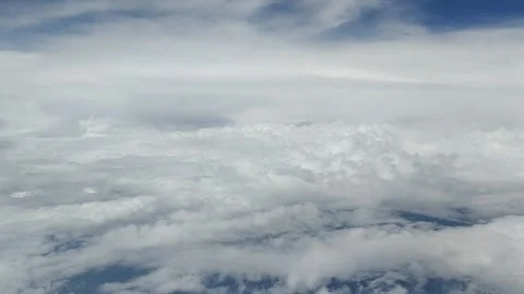 Beautiful view from Airplane Stock Footage 133642346