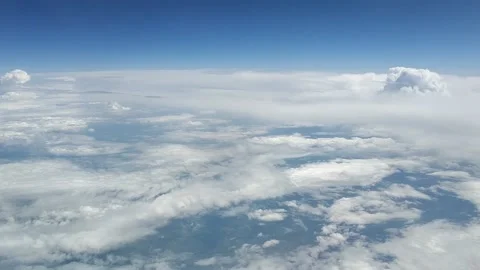 Beautiful view from Airplane Stock Footage 133642886