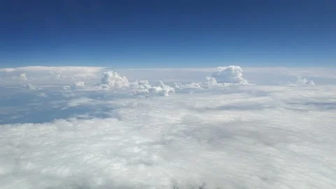 Beautiful view from Airplane Stock Footage 133642927