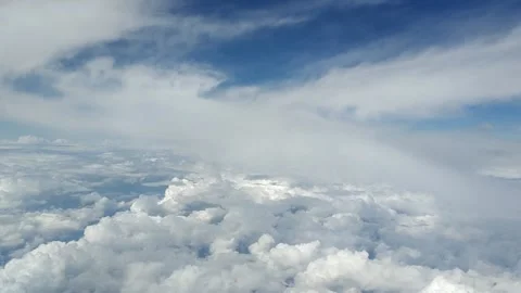 Beautiful view from Airplane Stock Footage 133643081