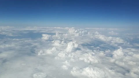 Beautiful view from Airplane Stock Footage 133643120