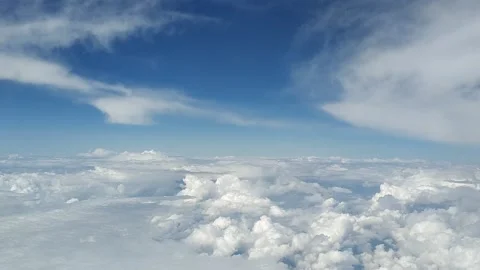 Beautiful view from Airplane Stock Footage 133643152