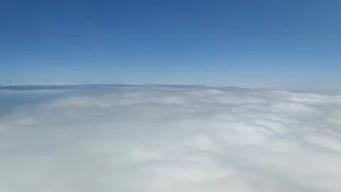 Beautiful view from Airplane Stock Footage 133643665