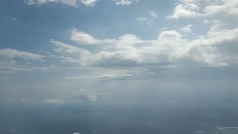 Beautiful view from Airplane Stock Footage 133643701