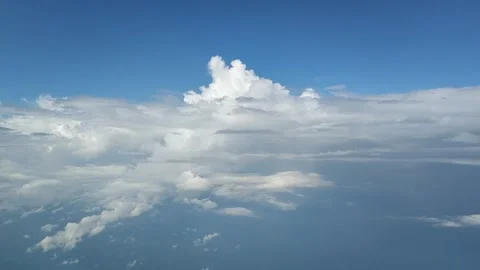 Beautiful view from Airplane Stock Footage 133643818