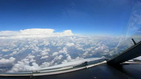 Beautiful view from airplane window Stock Footage 229779440