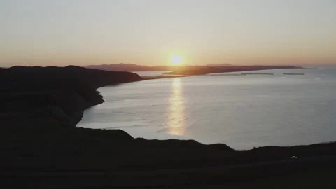 Beautiful view and cape of the lighthouse Stock Footage 131273435