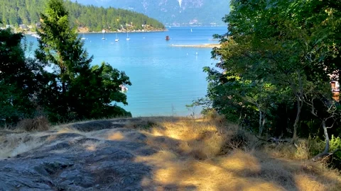 Beautiful View on a Bay. 4k. Stock Footage 157747917