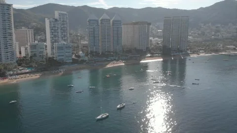 Beautiful view of the beach, aerial view of the beach 库存影片 147751802