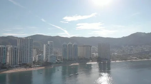 Beautiful view of the beach, aerial view of the beach Stock Footage 147751953