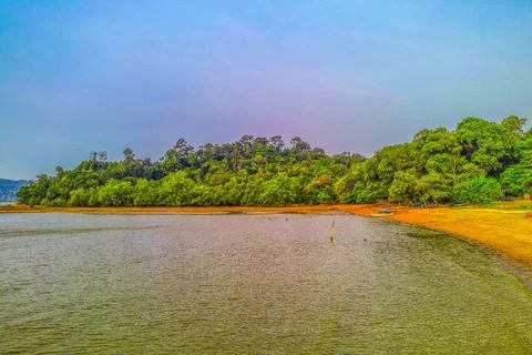 Beautiful view of the beach in the evening Foto stock