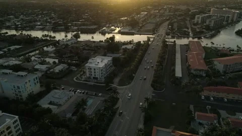 Beautiful view of beach in Florida Video stock 289641022