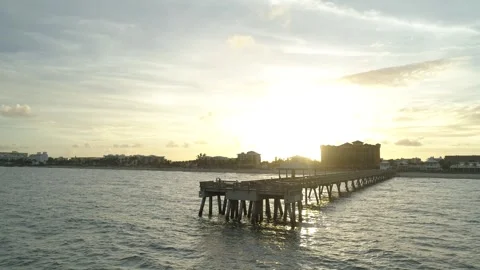 Beautiful view of beach in Florida Video stock 289641103