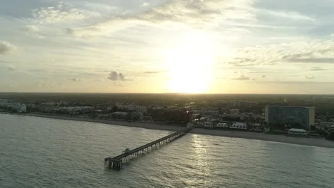 Beautiful view of beach in Florida Video stock 289641108