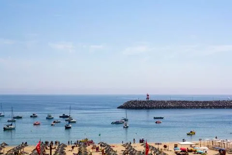 Beautiful view of a beach Stock Photos