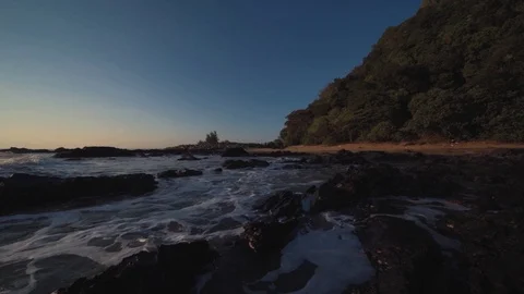 Beautiful view at beach sides, Stock Footage 105328330