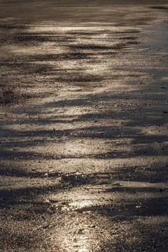 A beautiful view of the beach on sunset Stock Photos