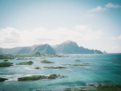 Beautiful View of a Big Mountain Stock Photos