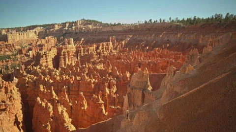 Beautiful view of Bryce Canyon at Sunset Point Stock Footage 208961335