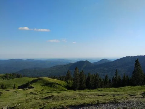 Beautiful view of Bucegi mountains Stock Photos