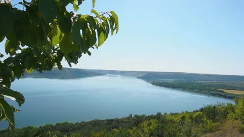 A beautiful view of the canyon with the river. Stock Footage 255459589