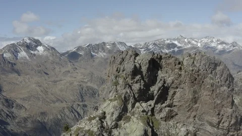 Beautiful view of a climber on a summit. Stock-Footage 96890124