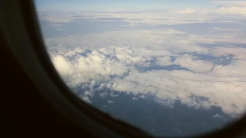 Beautiful View of The Clouds Stock Footage 89762419