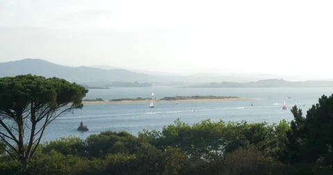 Beautiful View Of The Coast In Santander Video stock 97401443