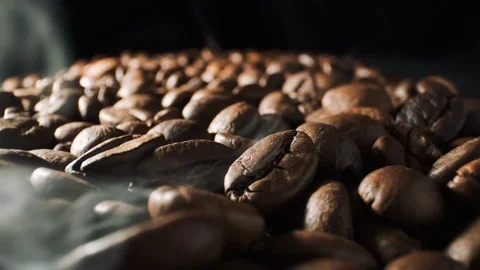 Beautiful View Of Coffee Beans. Close-up. Stock-Footage 108820164