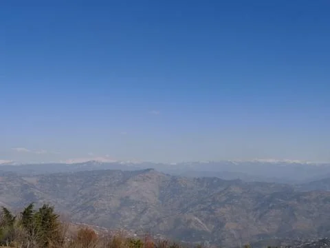 Beautiful view of countless mountains Stock Photos