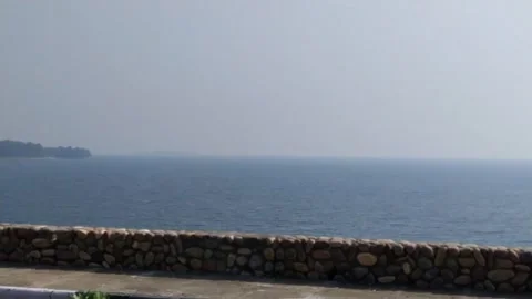 A beautiful view of dam from the road. Stock Footage 141808273