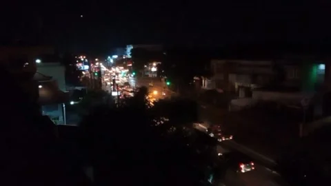 Beautiful view of denpasar bali Stock Footage 172435593